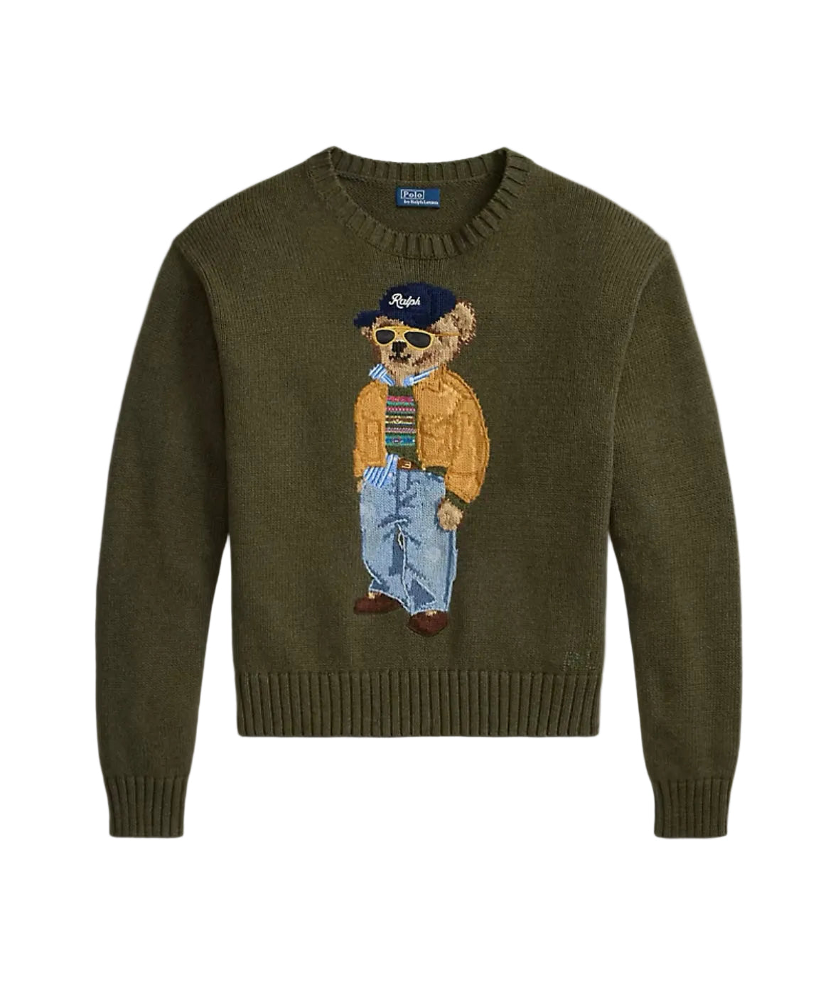 Polo bear olive