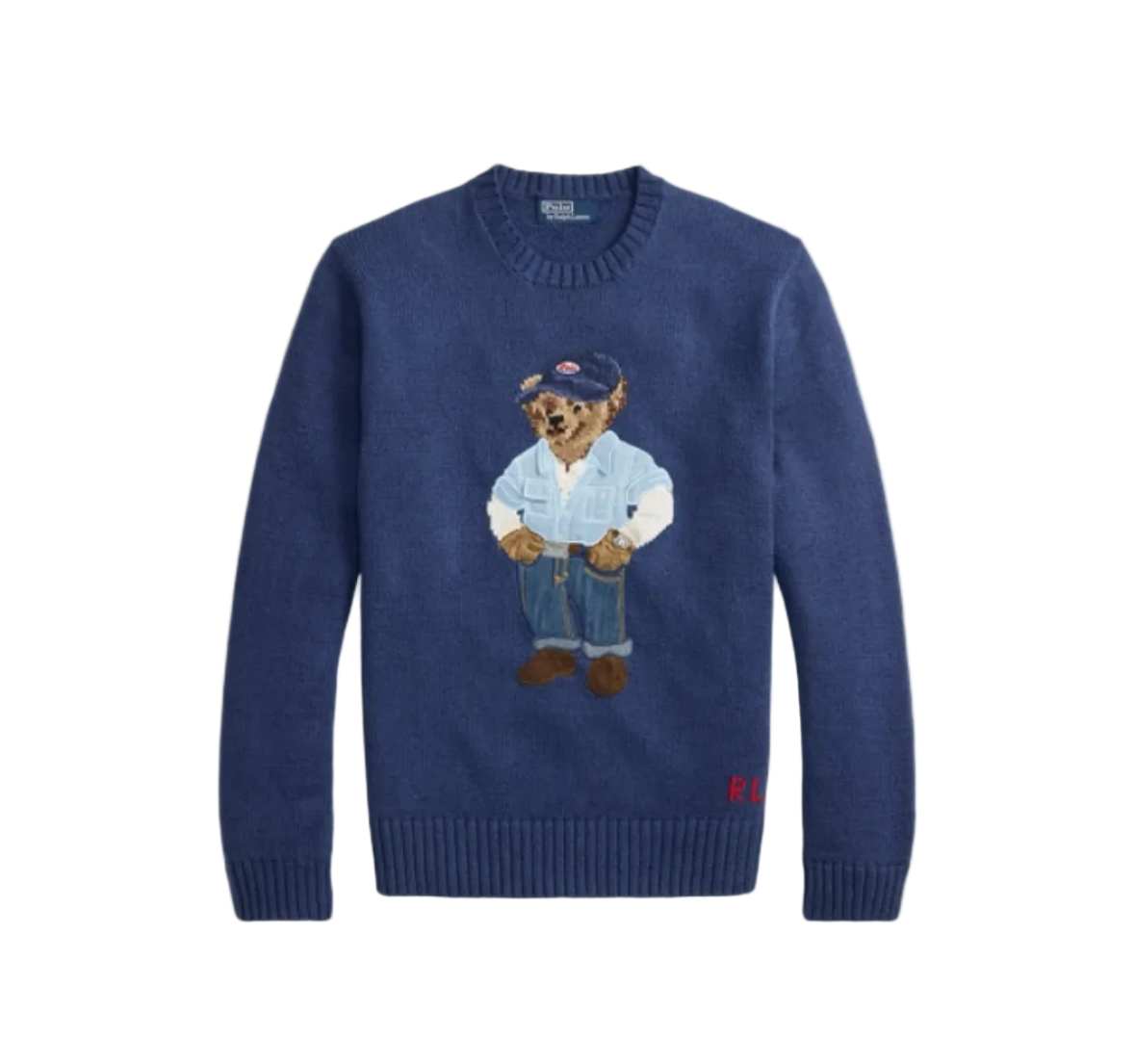 Sueter polo bear azul marino