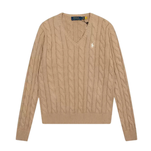 Suéteres Trenzados con Cuello en V Polo Ralph Lauren