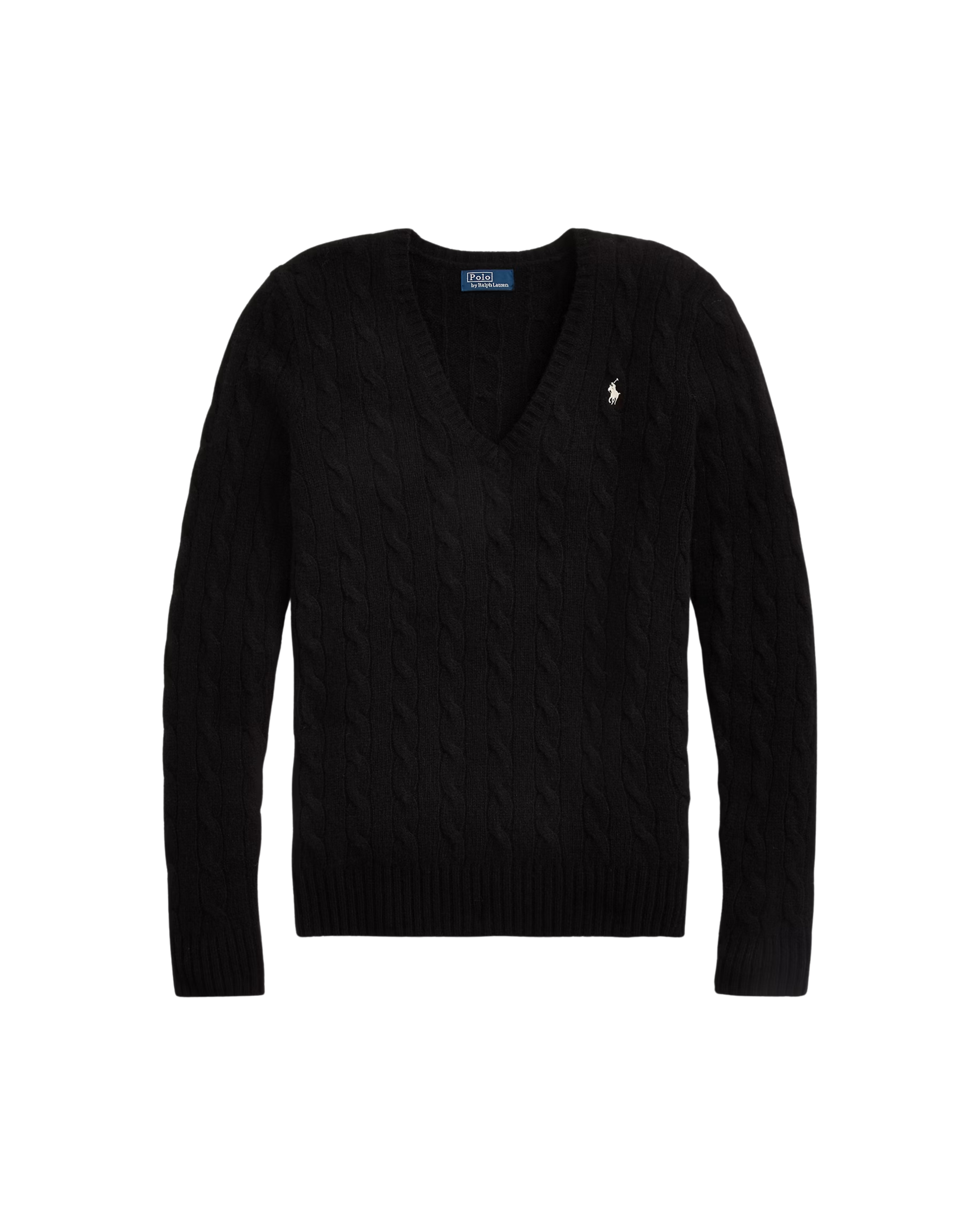 Suéter Trenzado con Cuello en V Polo Ralph Lauren (Mujer)
