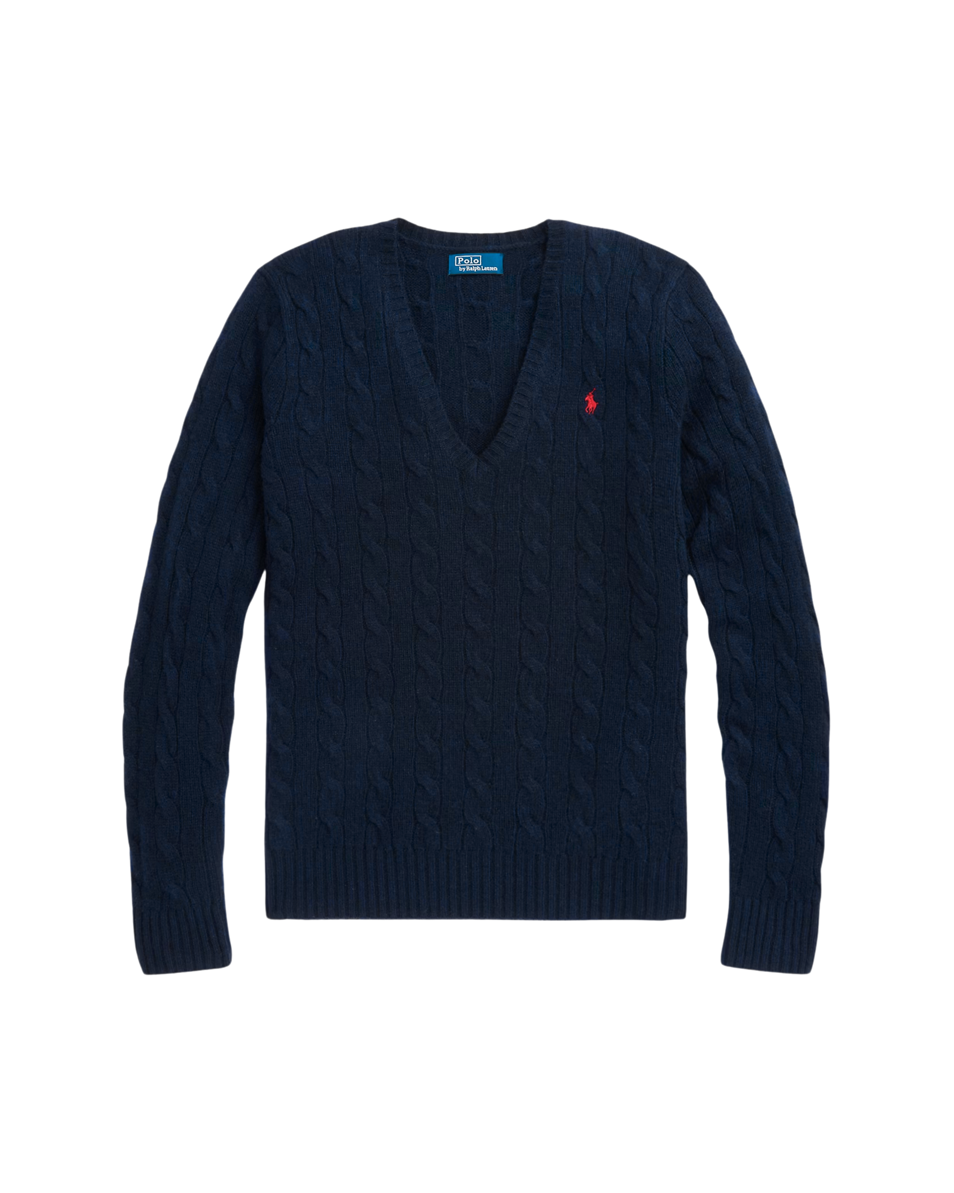 Suéter Trenzado con Cuello en V Polo Ralph Lauren (Mujer)