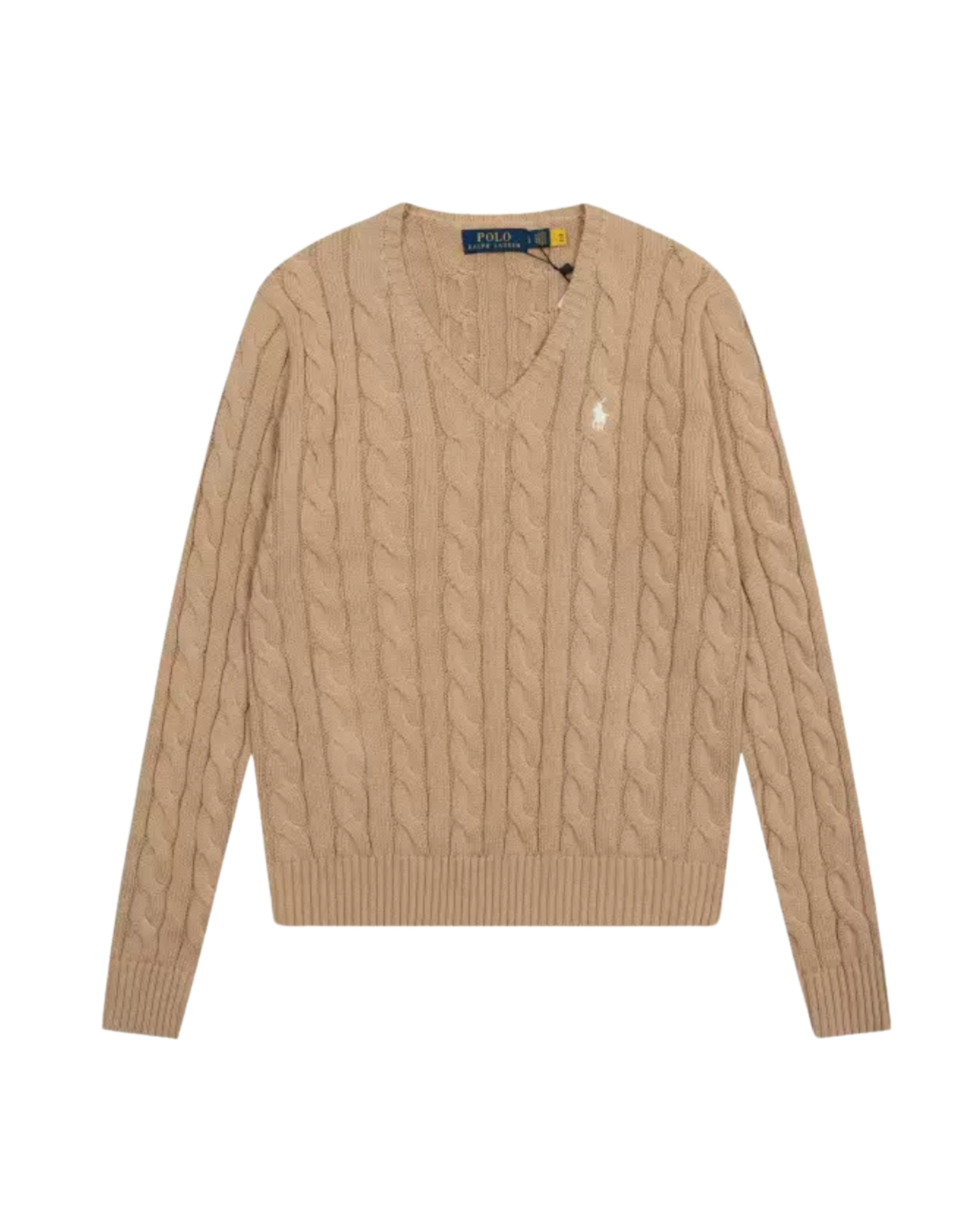Suéter Trenzado con Cuello en V Polo Ralph Lauren (Mujer)