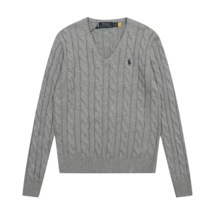 Suéter Trenzado con Cuello en V Polo Ralph Lauren (Mujer)