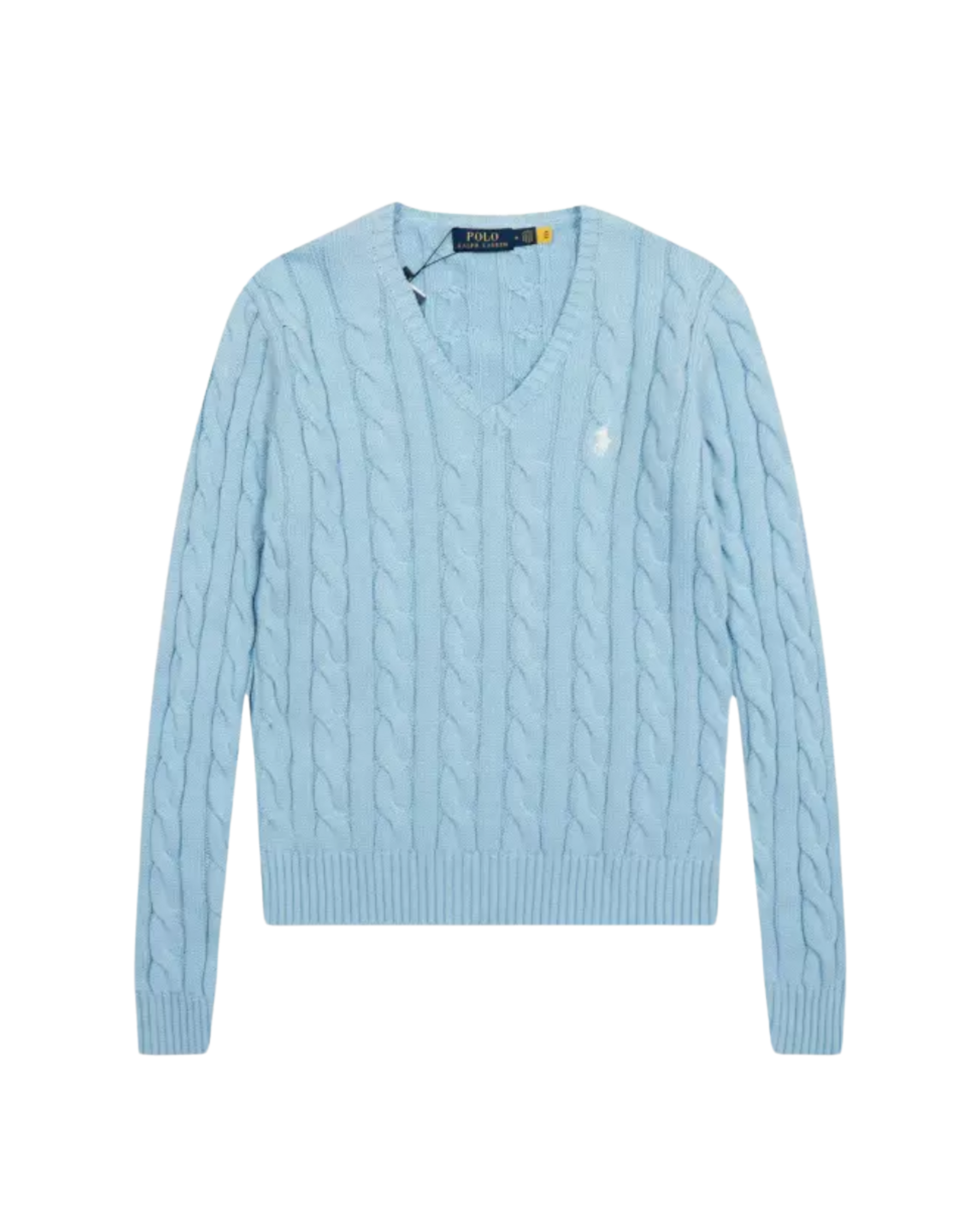 Suéter Trenzado con Cuello en V Polo Ralph Lauren (Mujer)