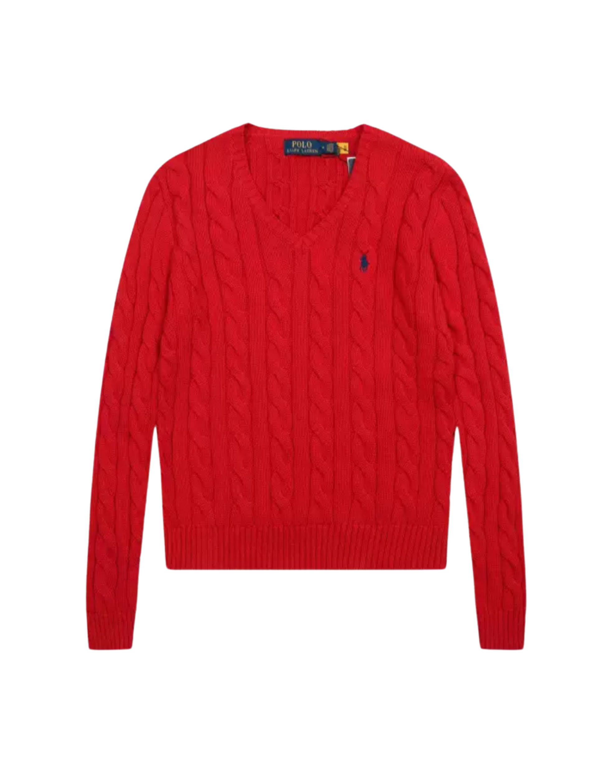 Suéter Trenzado con Cuello en V Polo Ralph Lauren (Mujer)
