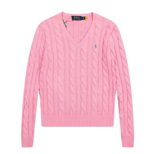 Suéter Trenzado con Cuello en V Polo Ralph Lauren (Mujer)