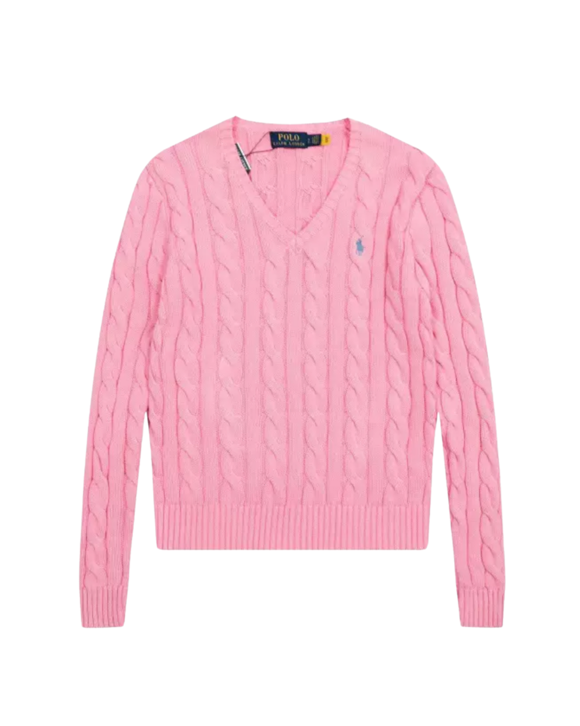 Suéter Trenzado con Cuello en V Polo Ralph Lauren (Mujer)