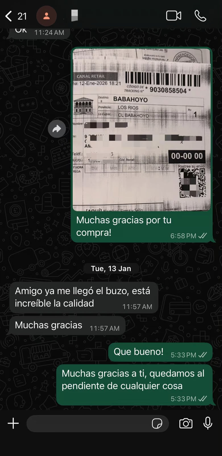 Reseña de cliente 21