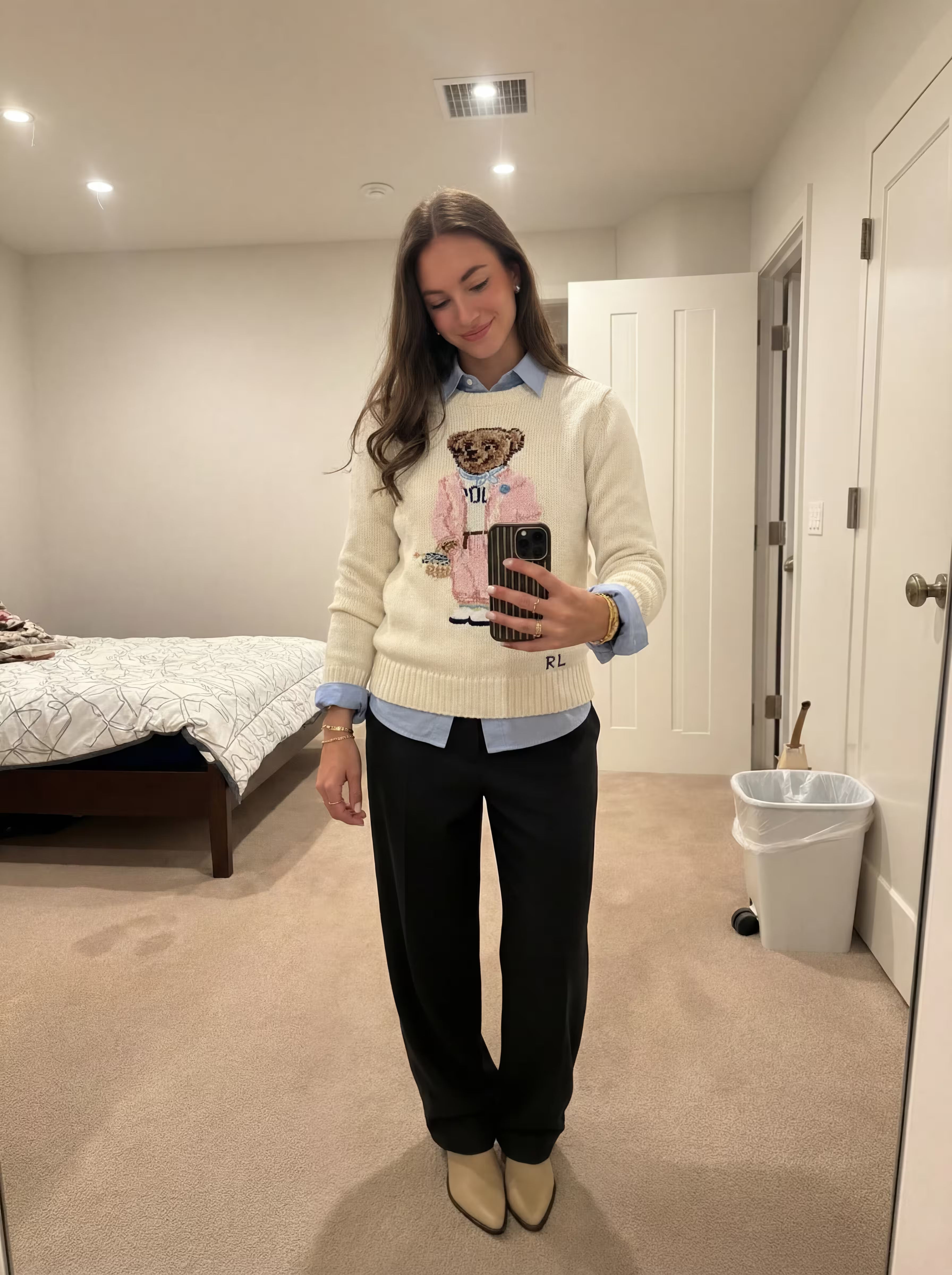 Suéter Polo Bear Pink Picnic