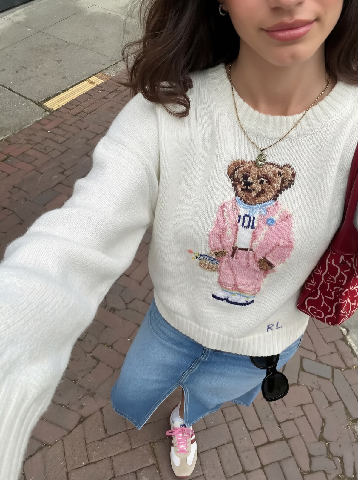 Suéter Polo Bear Pink Picnic
