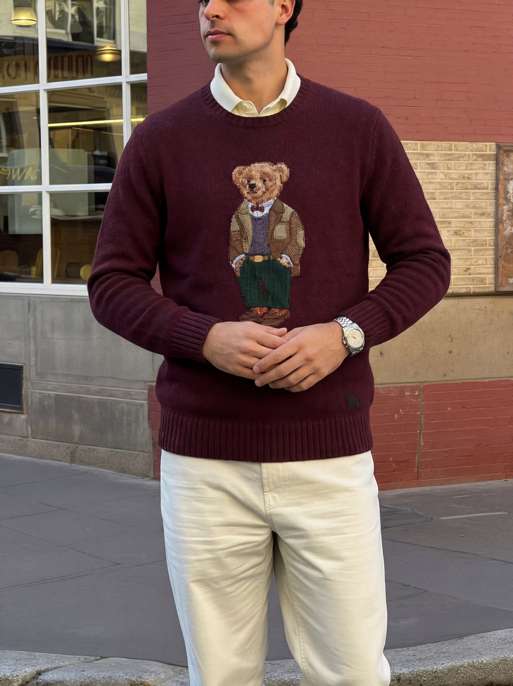 Suéter Polo Bear Britain's Abraham Moon & Sons