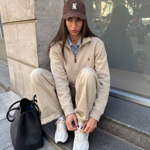 Suéter Vintage con Cierre 1/4 Polo Ralph Lauren