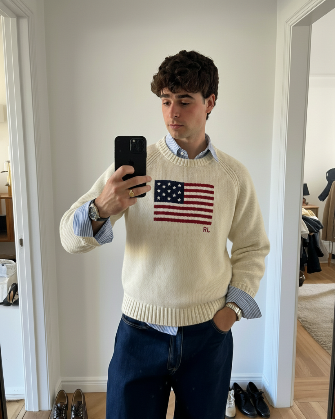 Suéter Bandera de Algodón Polo Ralph Lauren