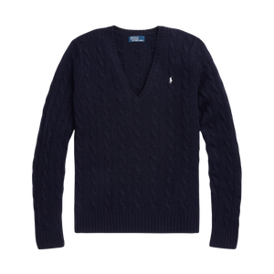 Suéter Trenzado con Cuello en V Polo Ralph Lauren