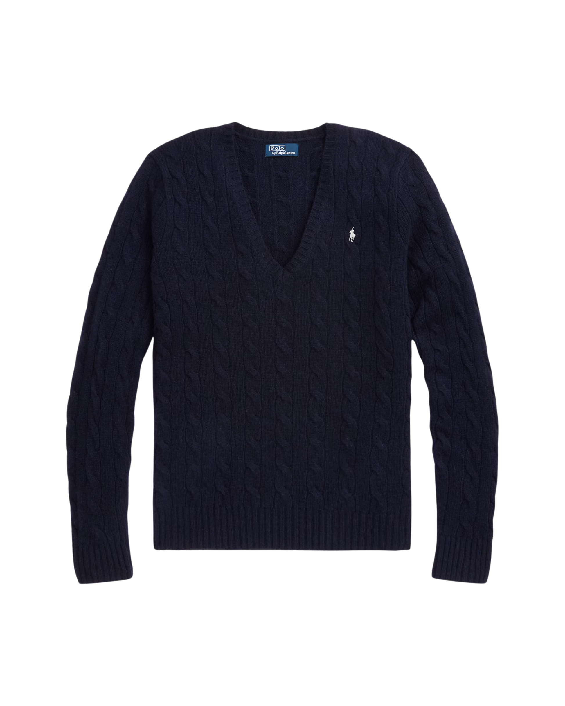 Suéter Trenzado con Cuello en V Polo Ralph Lauren