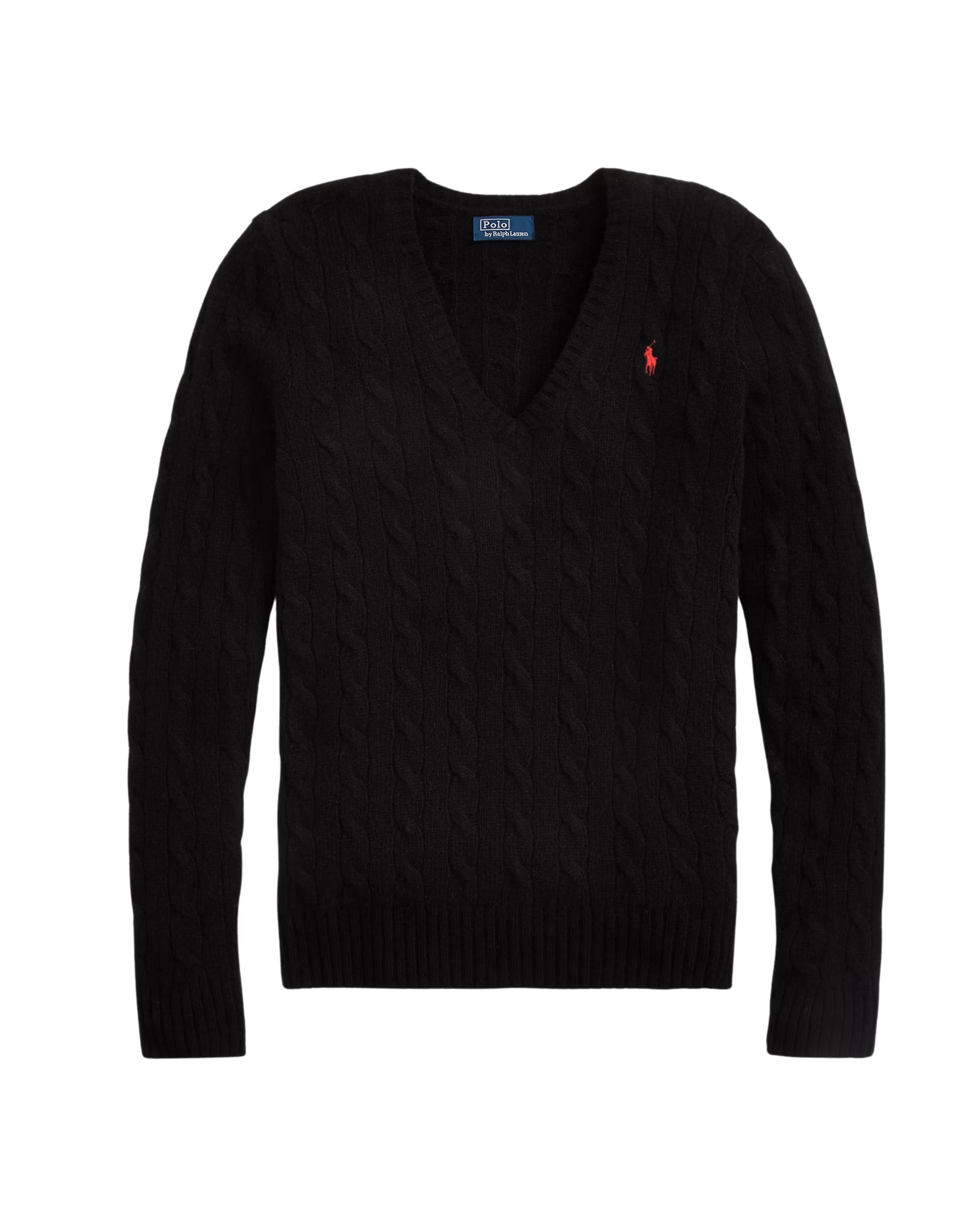 Suéter Trenzado con Cuello en V Polo Ralph Lauren