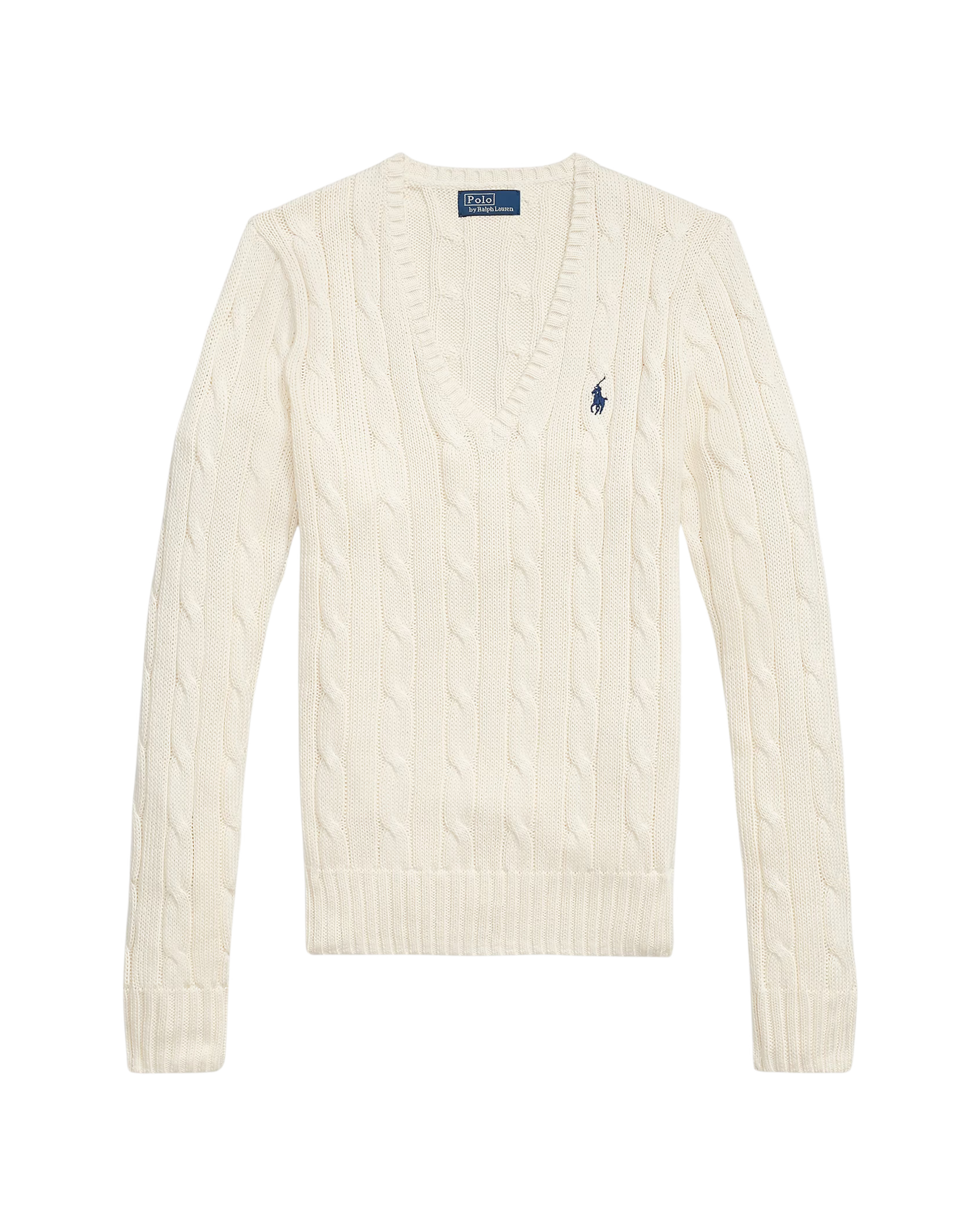 Suéter Trenzado con Cuello en V Polo Ralph Lauren