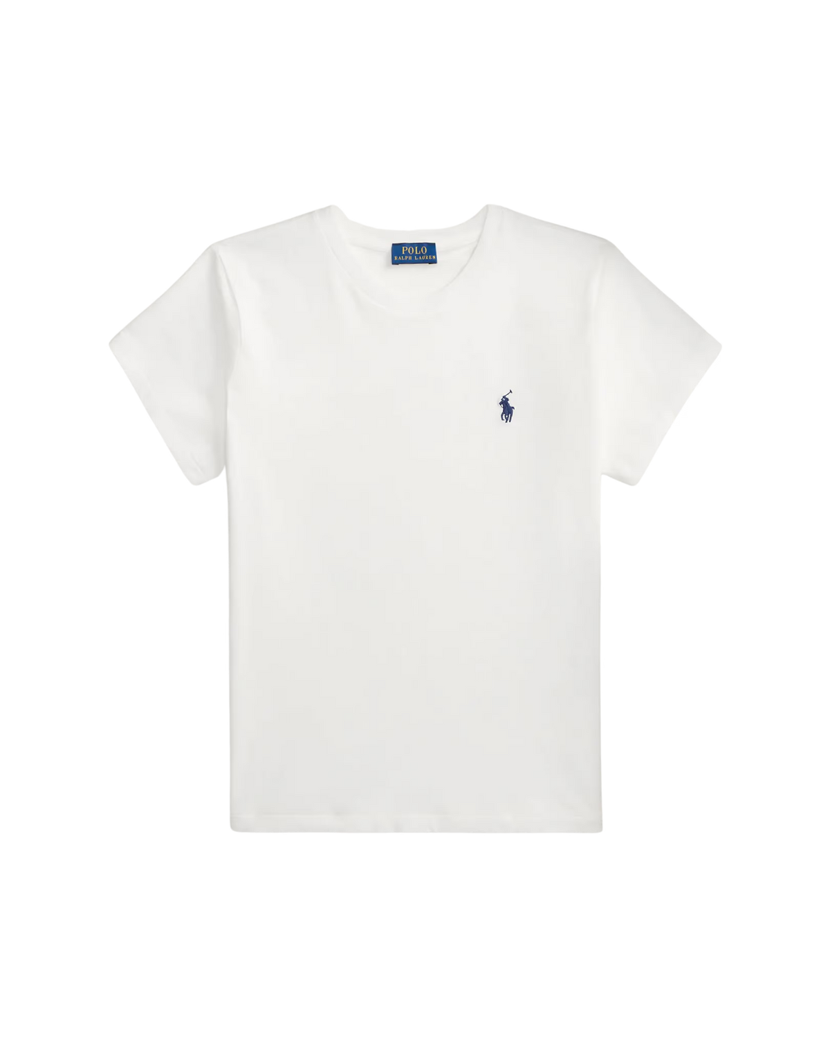 Camiseta de Algodón de Cuello Redondo