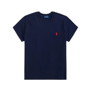 Camiseta de Algodón de Cuello Redondo