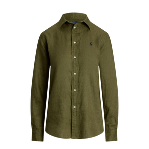Camisa de Lino de Manga Larga