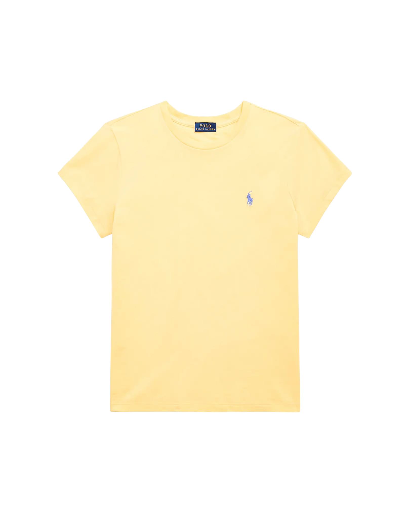 Camiseta de Algodón de Cuello Redondo