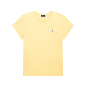 Camiseta de Algodón de Cuello Redondo
