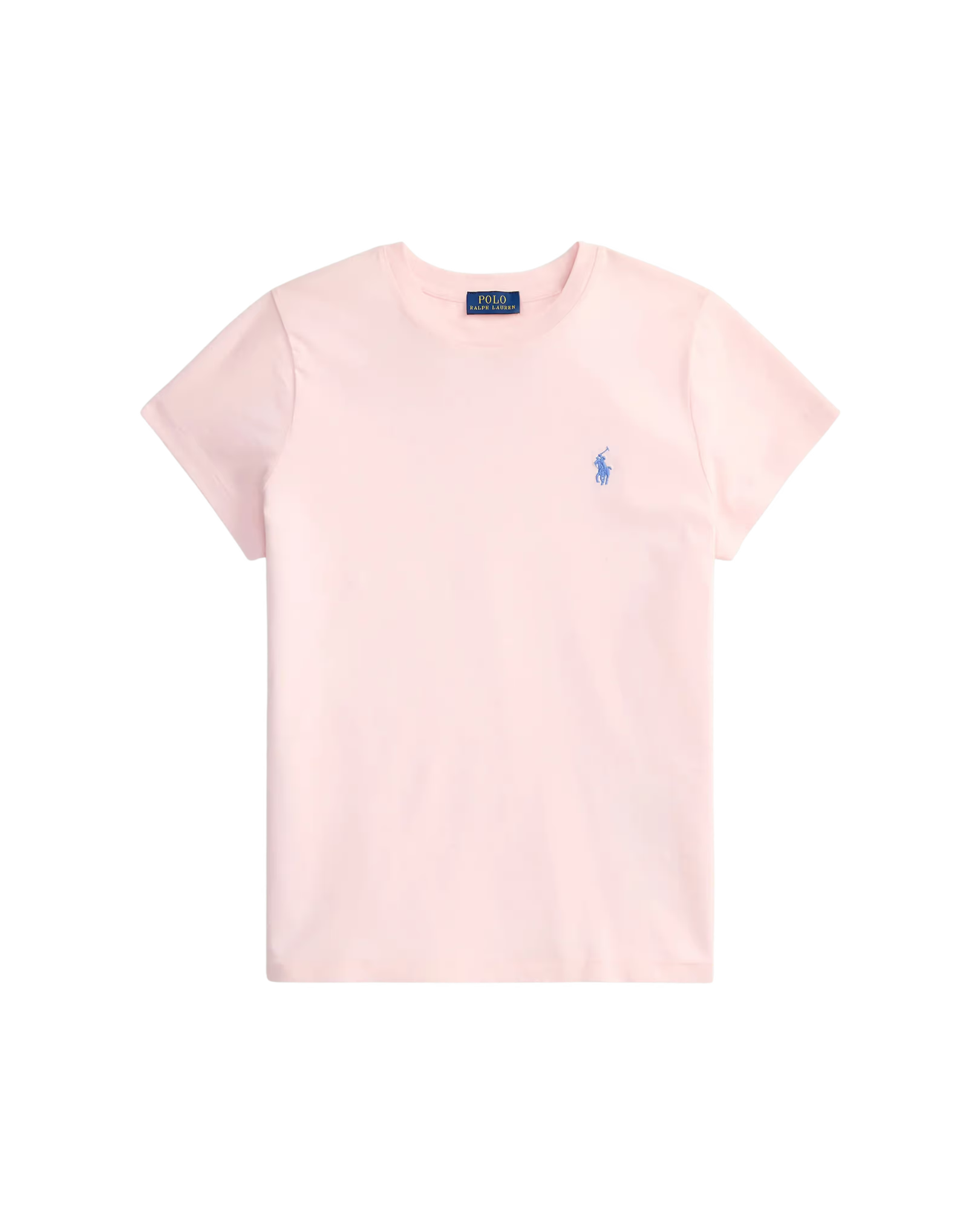 Camiseta de Algodón de Cuello Redondo