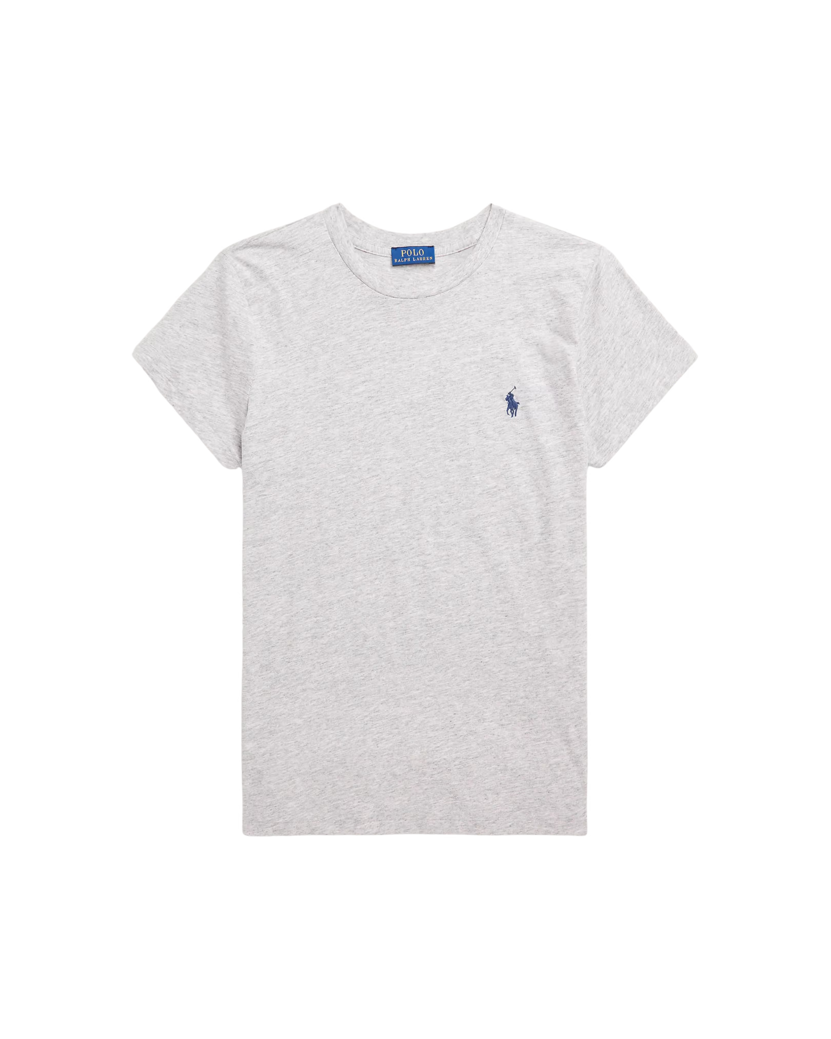 Camiseta de Algodón de Cuello Redondo