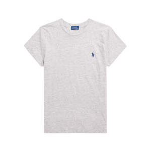 Camiseta de Algodón de Cuello Redondo