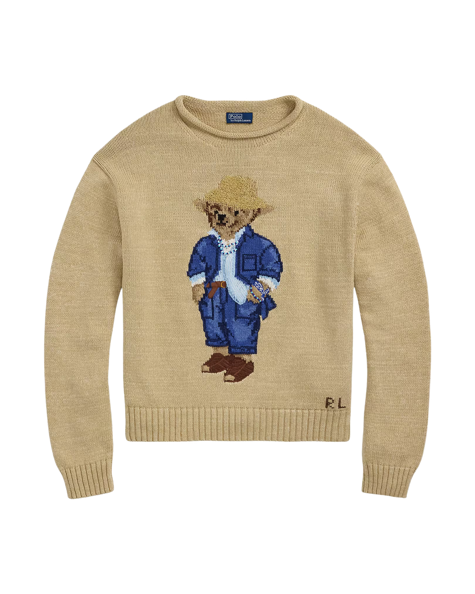 Suéter Polo Bear Denim-Look