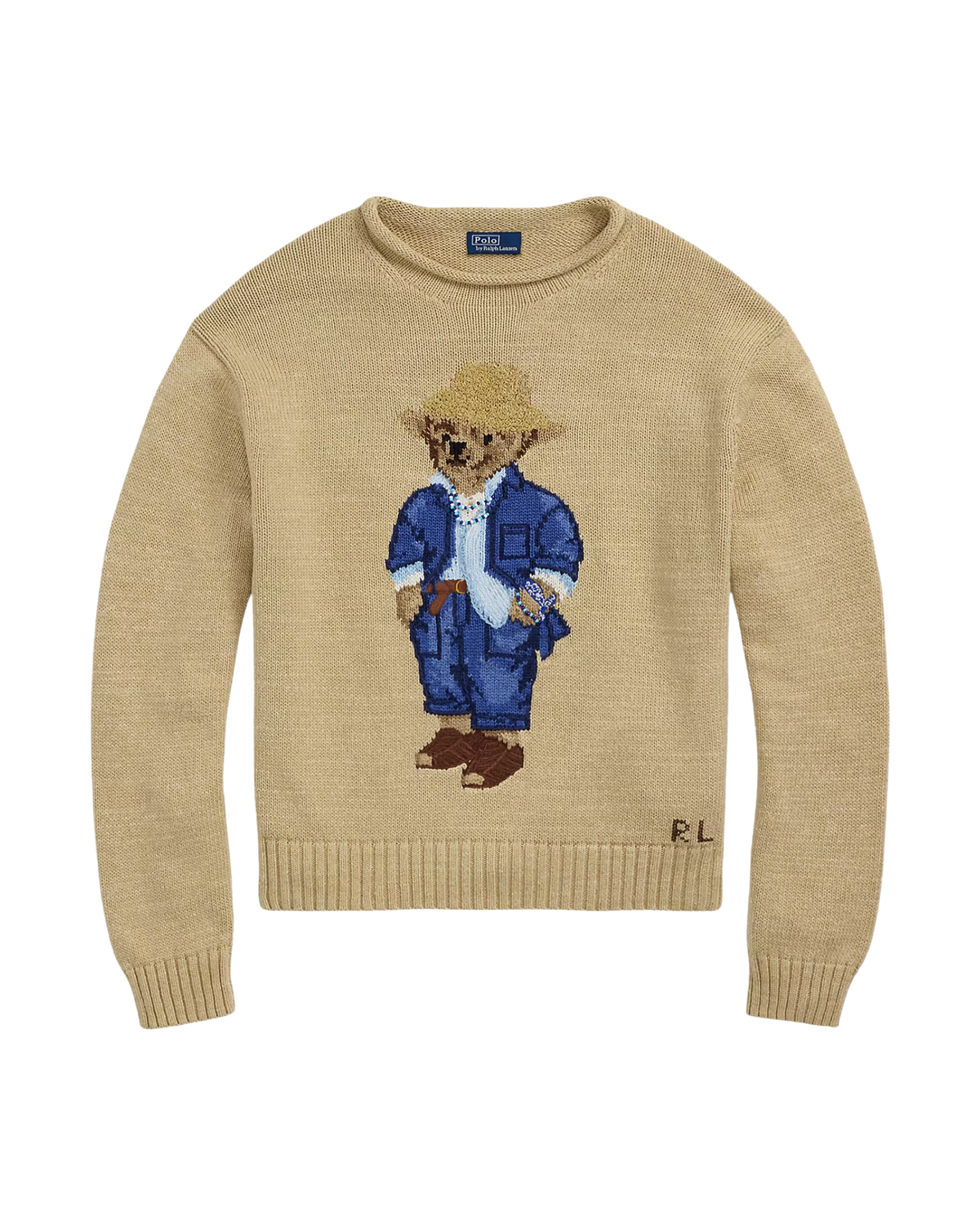 Suéter Polo Bear Denim-Look