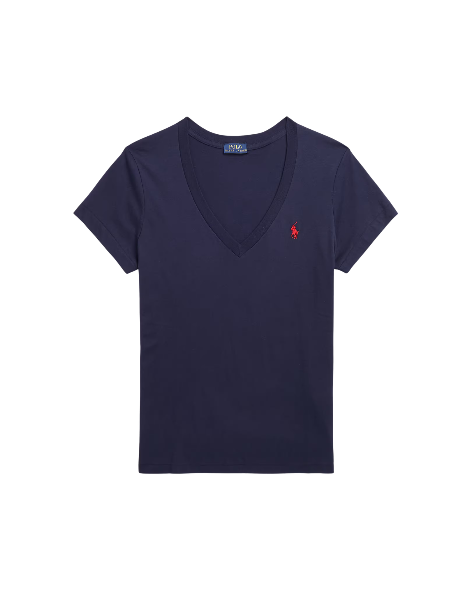 Camiseta de Algodón de Cuello en V