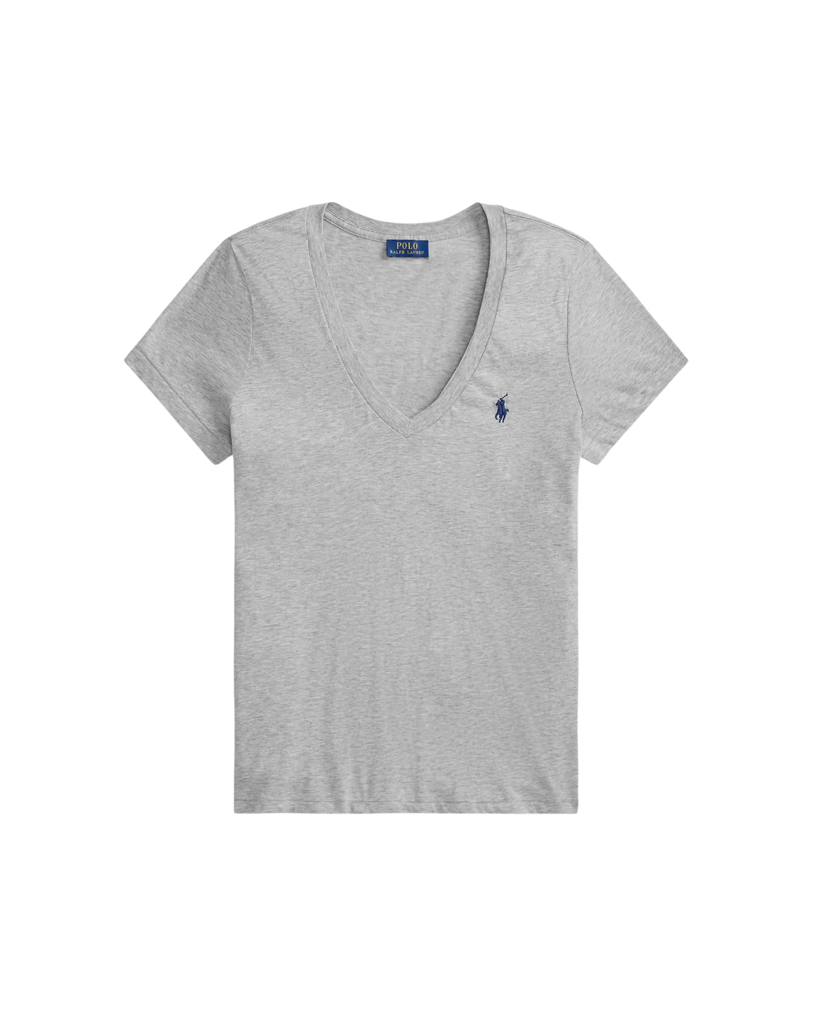 Camiseta de Algodón de Cuello en V