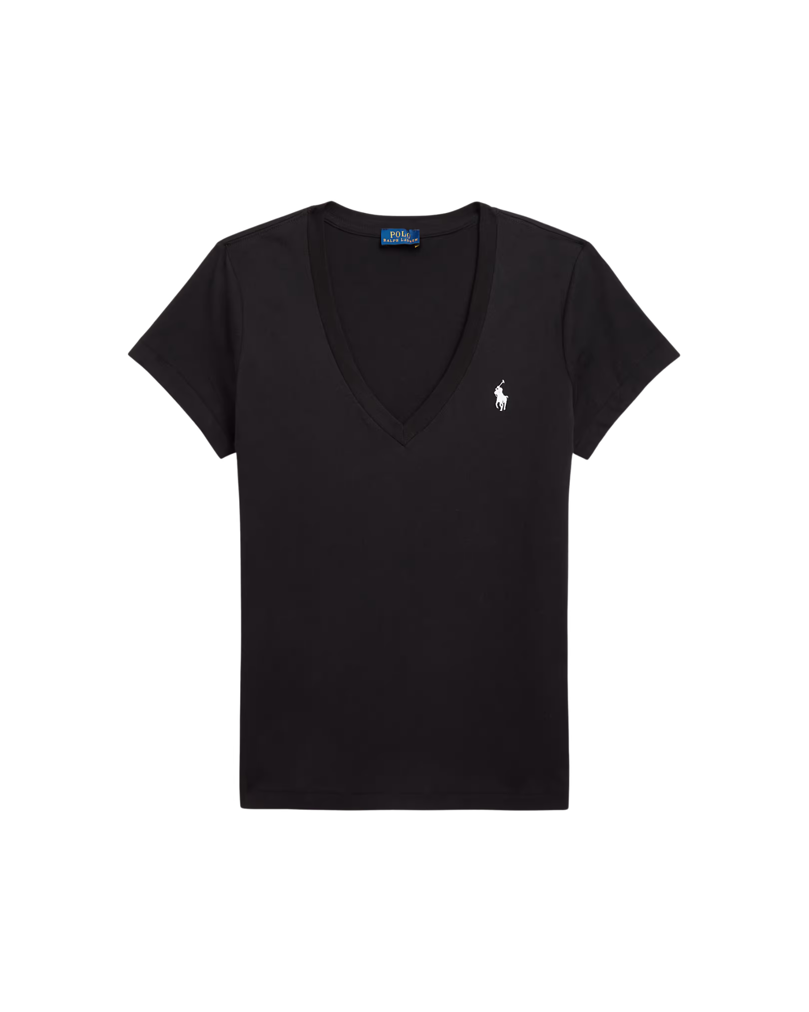 Camiseta de Algodón de Cuello en V