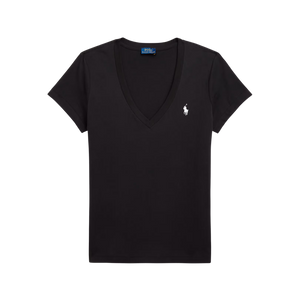 Camiseta de Algodón de Cuello en V