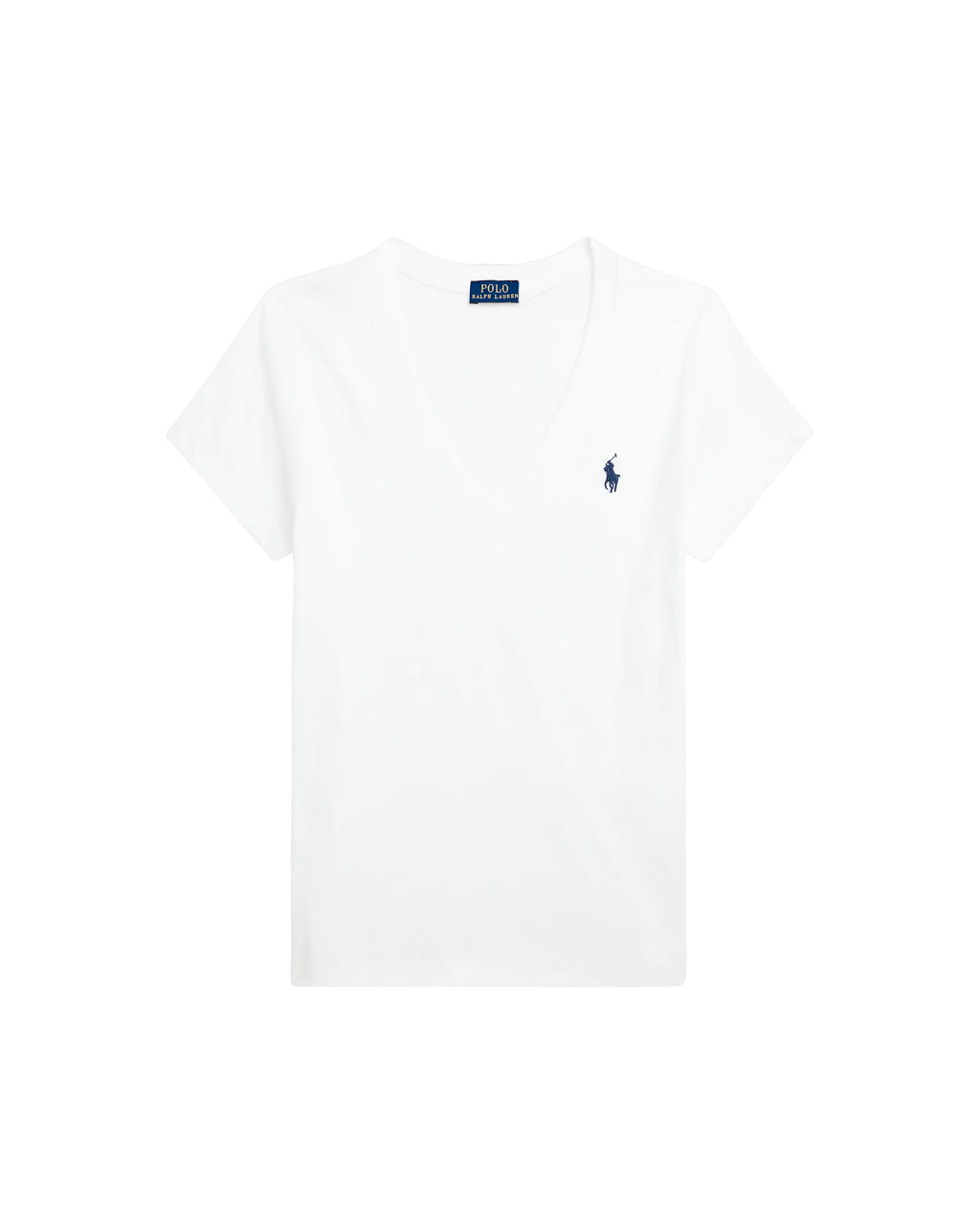 Camiseta de Algodón de Cuello en V