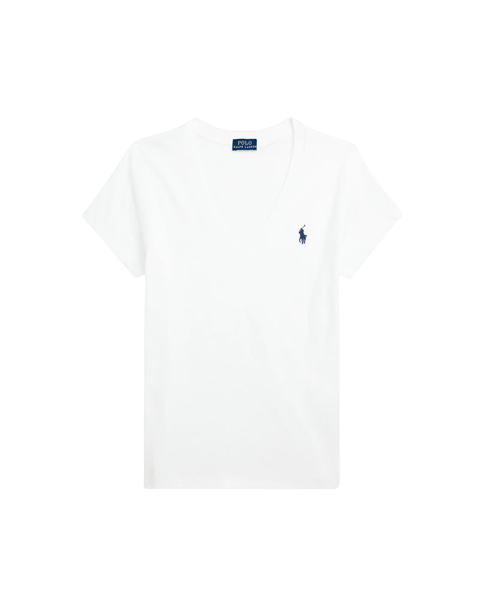 Camiseta de Algodón de Cuello en V