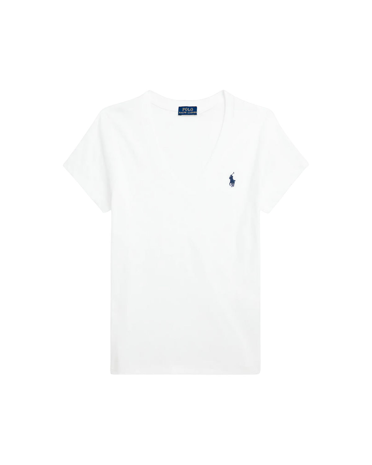 Camiseta de Algodón de Cuello en V