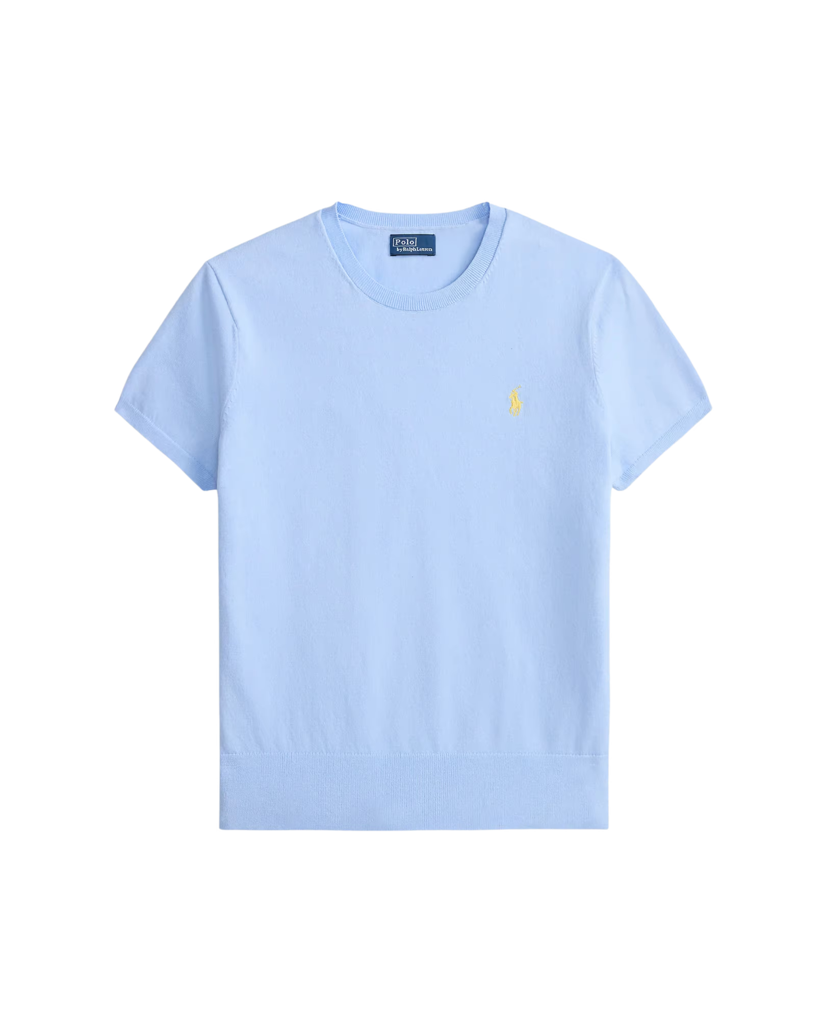 Suéter de Manga Corta Ribbed Trim