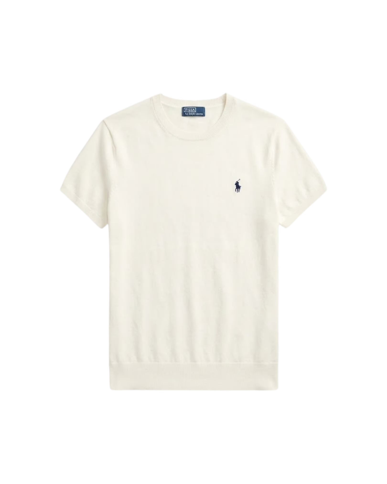 Suéter de Manga Corta Ribbed Trim