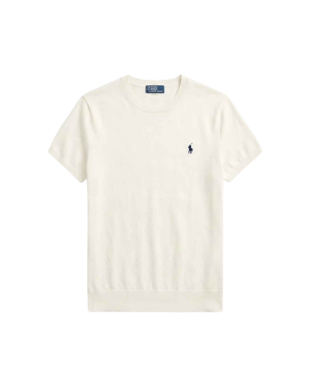 Suéter de Manga Corta Ribbed Trim