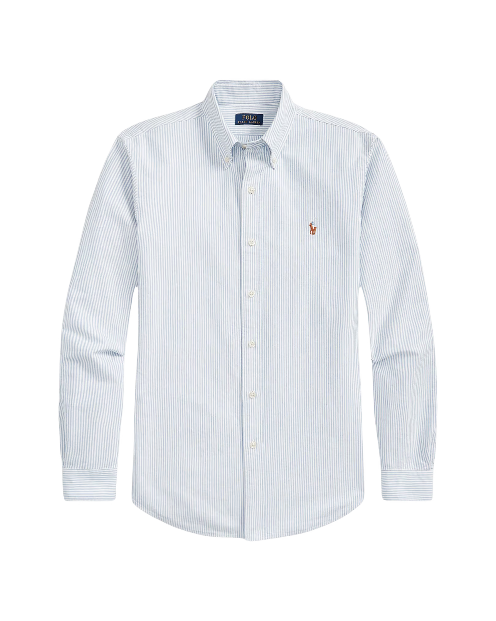 Camisa Celeste con Rayas Blancas Polo Ralph Lauren