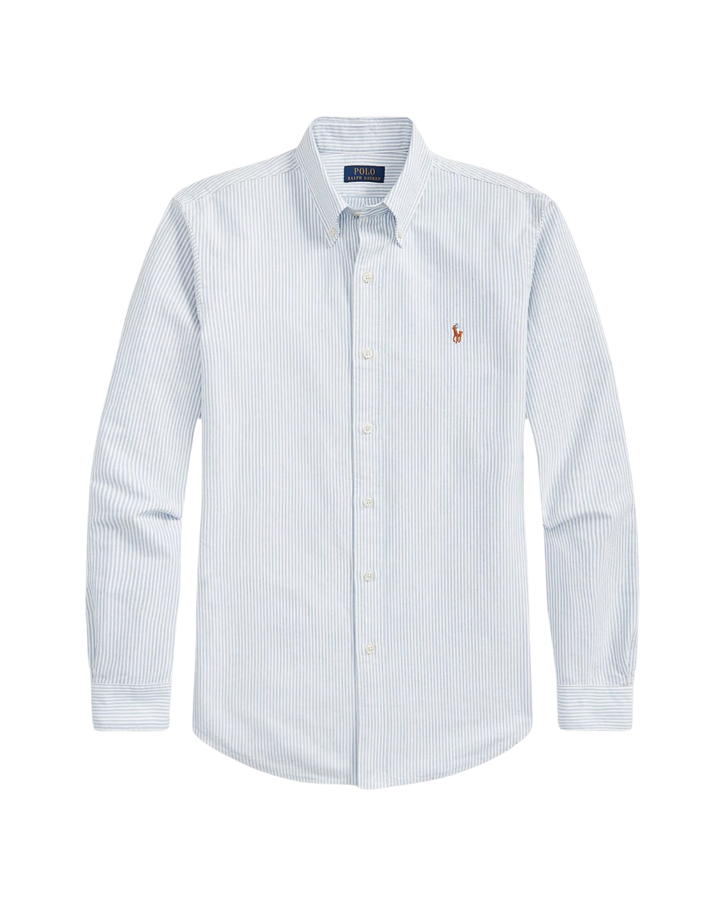Camisa Celeste con Rayas Blancas Polo Ralph Lauren