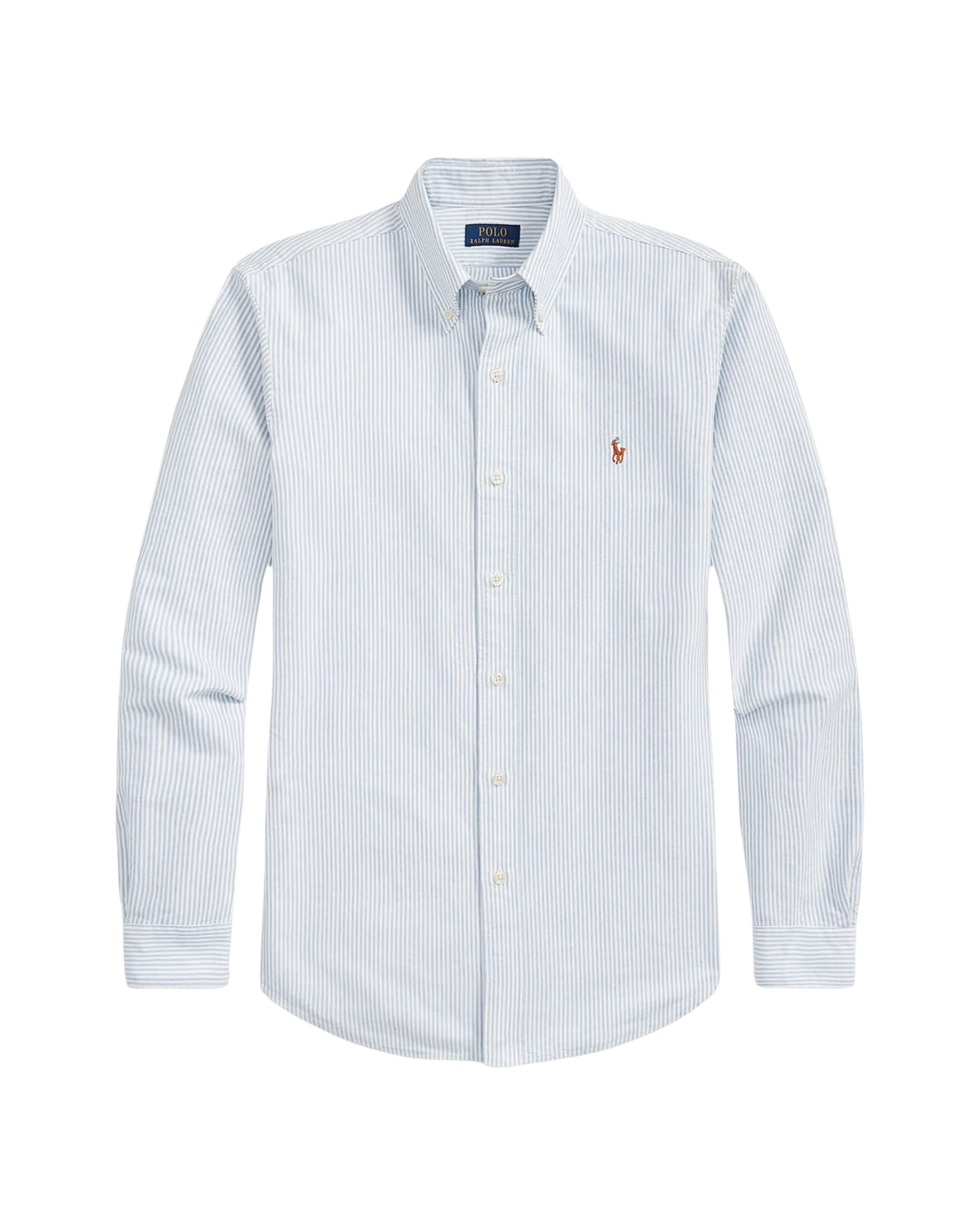 Camisa Celeste con Rayas Blancas Polo Ralph Lauren
