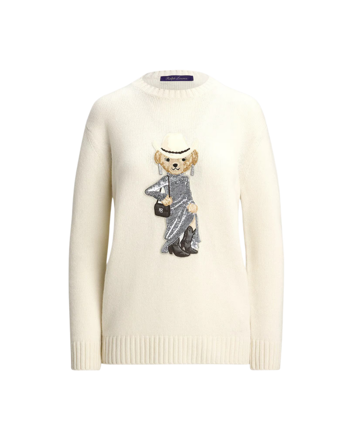 Purple Label - High-Fashion Cowgirl Polo Bear Sweater