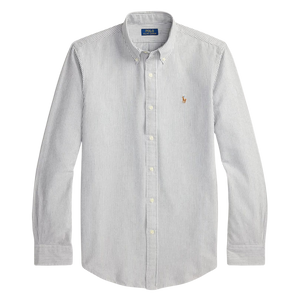 Camisa Celeste con Rayas Blancas Polo Ralph Lauren