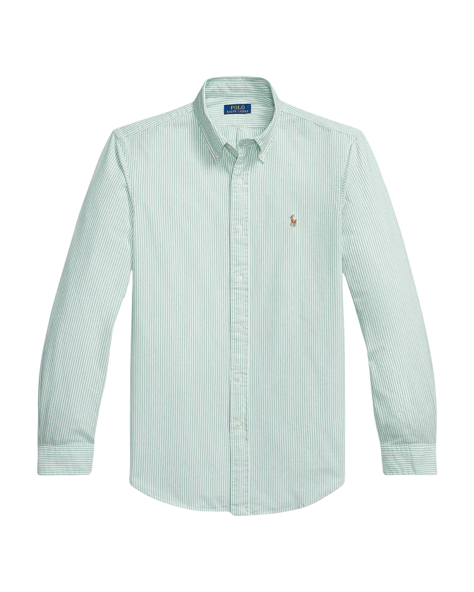 Camisa Celeste con Rayas Blancas Polo Ralph Lauren