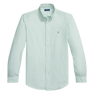 Camisa Celeste con Rayas Blancas Polo Ralph Lauren