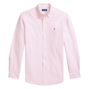 Camisa Celeste con Rayas Blancas Polo Ralph Lauren