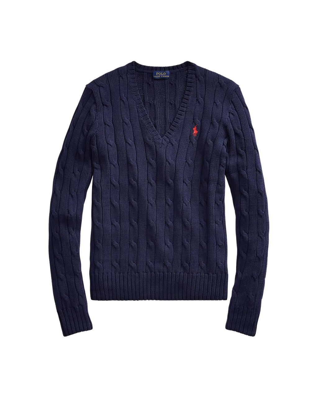Suéter Trenzado con Cuello en V Polo Ralph Lauren